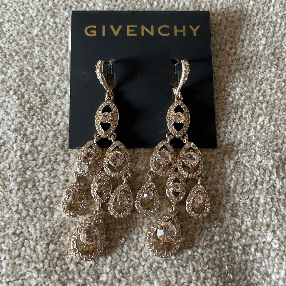 Givenchy Champagne Dangle Earrings